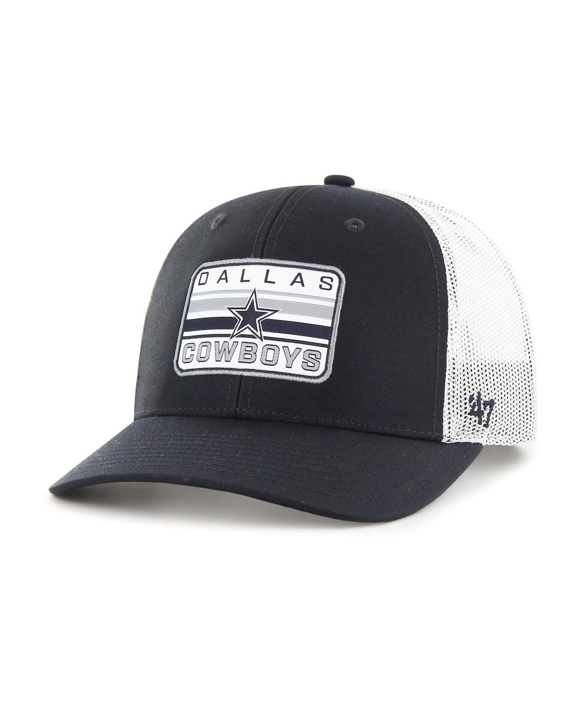 47 Brand Men's ' Navy Dallas Cowboys Drifter Mvp Trucker Adjustable Hat In Navy