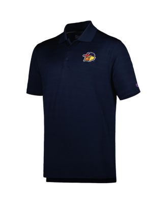 Men's Navy Toledo Mud Hens Textured Solid Polo Shirt