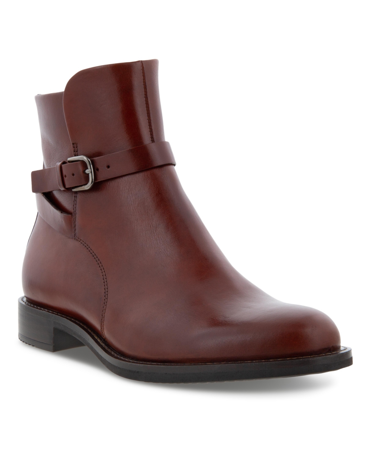 Ecco Sartorelle Mid Buckle Boot In Cognac