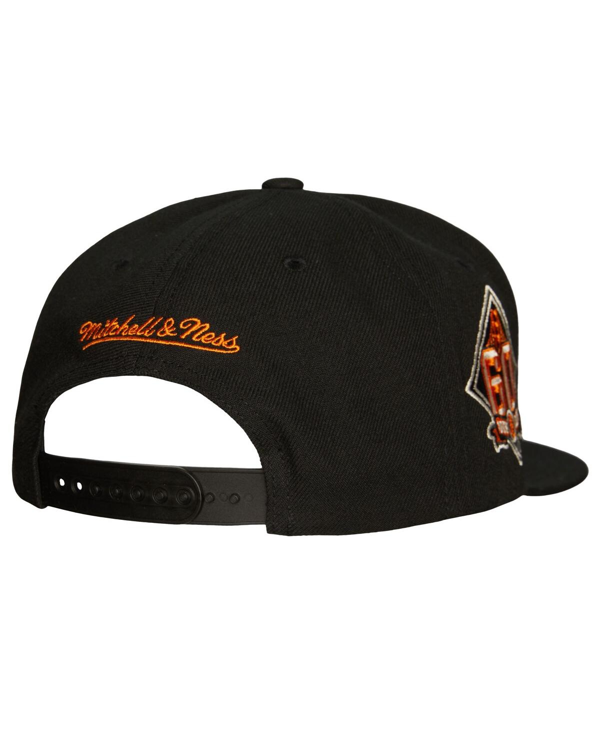 Men's Mitchell & NessSan Francisco Giants Cooperstown Collection True Classics Snapback Hat - Black