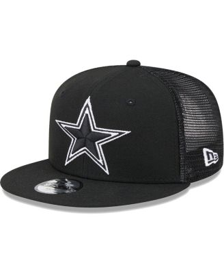 Big Boys and Girls Black Dallas Cowboys Main B-Dub 9FIFTY Trucker Adjustable Hat