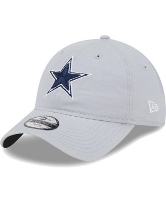 Big Boys and Girls Gray Dallas Cowboys Main Core Classic 2.0 9TWENTY Adjustable Hat