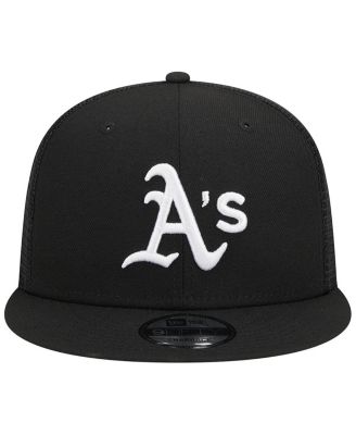 Men's Black Oakland Athletics Trucker 9FIFTY Snapback Hat