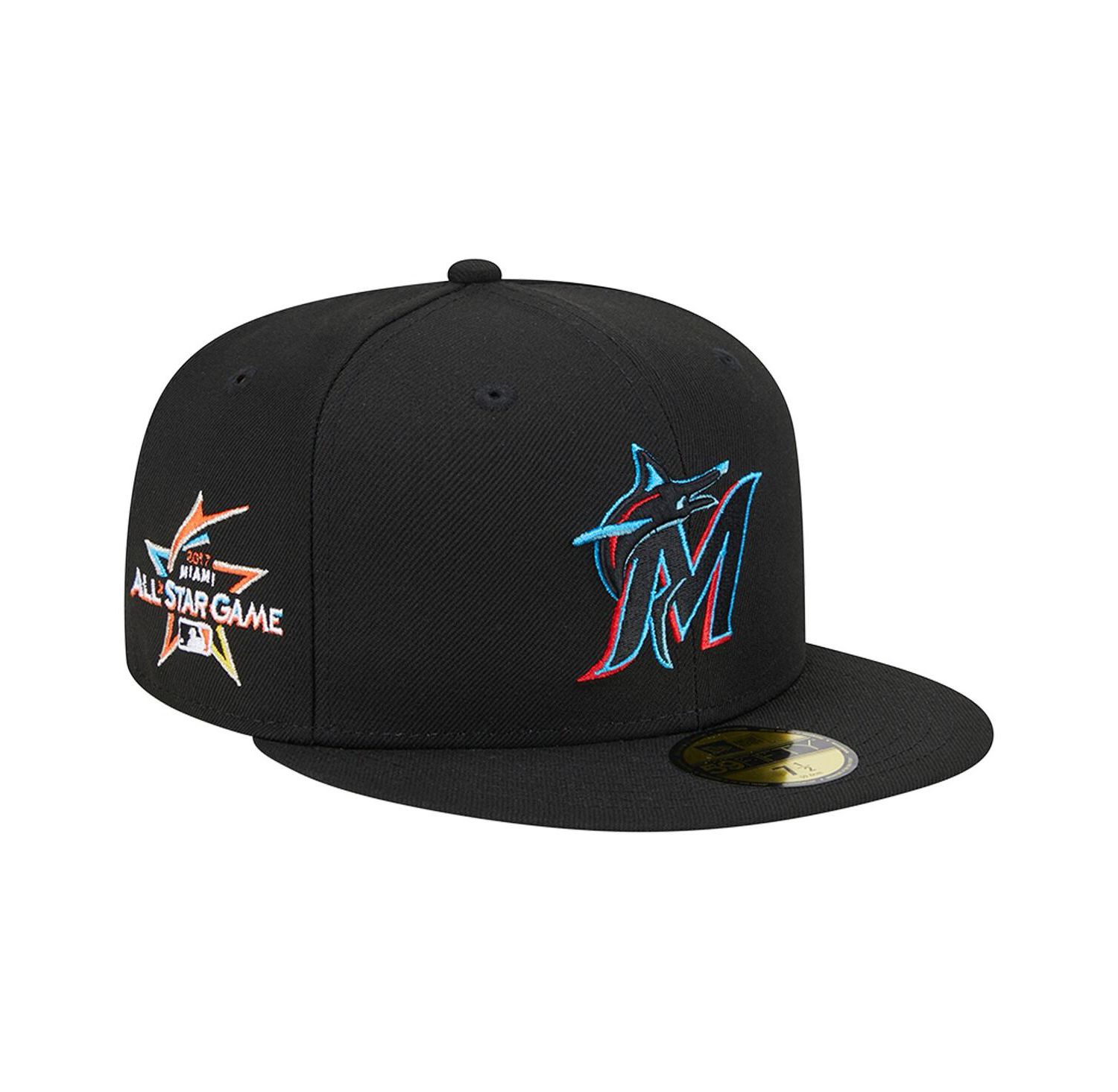 Men's Black Miami Marlins 2017 MLB All-Star Game Team Color 59FIFTY Fitted Hat