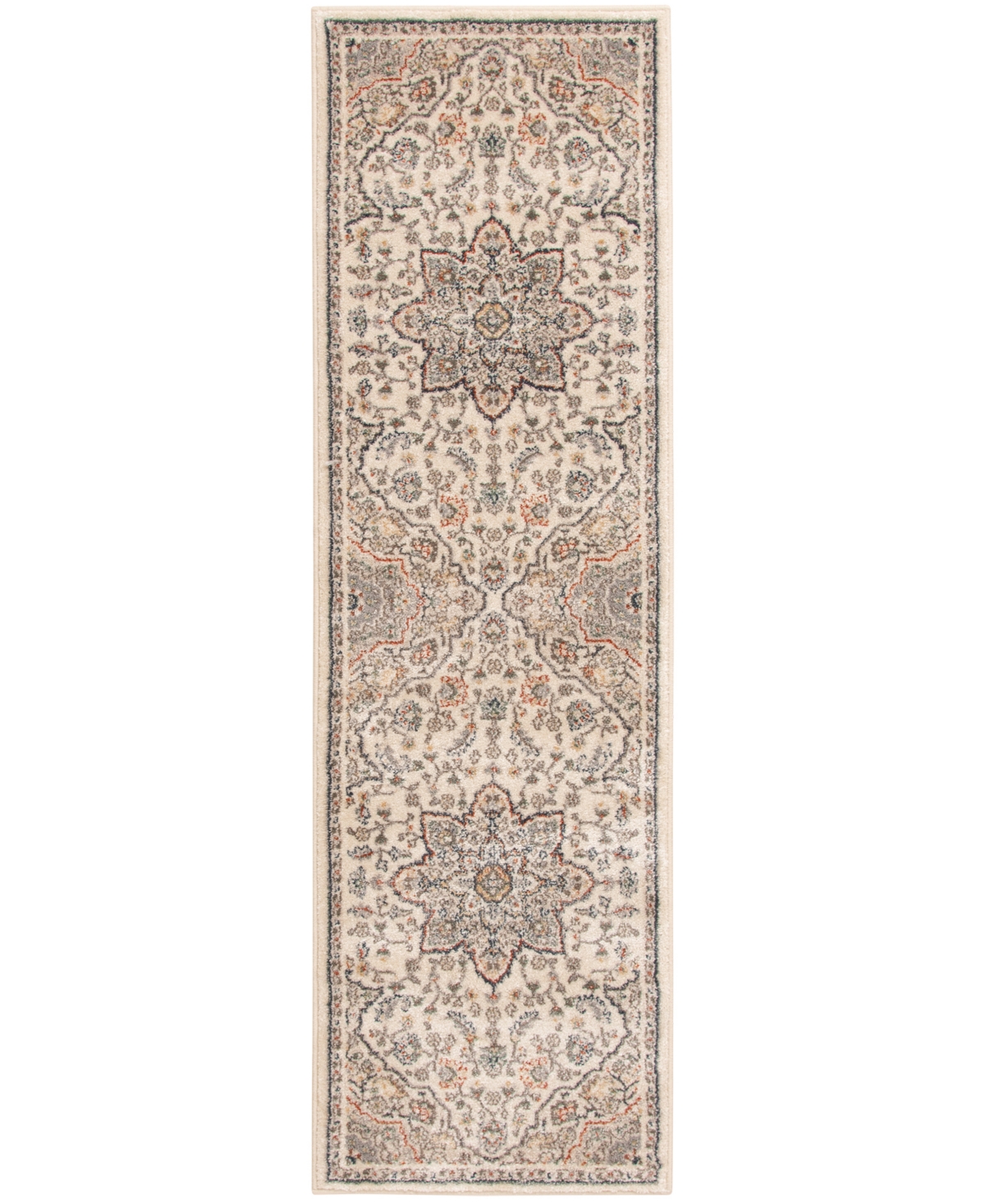 Mink Home Closeout! Km Home Poise Pse-7230 2'3" X 7'7" Runner Area Rug In Neutral
