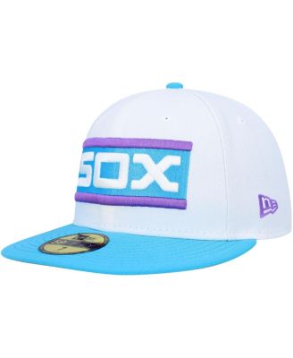 Men's White Chicago White Sox Comiskey Park 75th Anniversary Vice 59FIFTY Fitted Hat