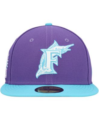 Men's Purple Florida Marlins Vice 59FIFTY Fitted Hat