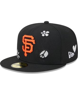 Men's New Era White/Black San Francisco Giants Optic 59FIFTY Fitted Hat