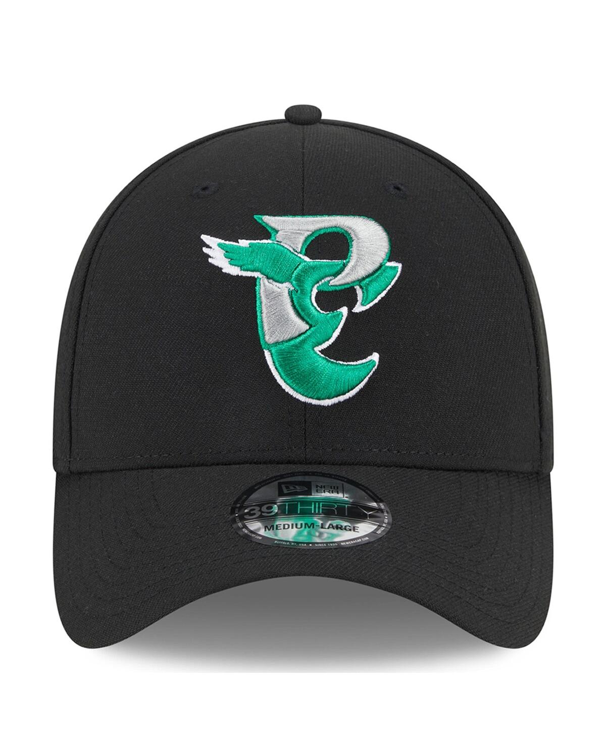 New Era Men's  Black Philadelphia Eagles City Originals 39thirty Flex Hat In Black