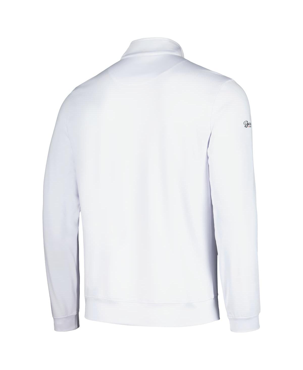 Shop Barstool Golf Men's  White 3m Open Quarter-zip Top