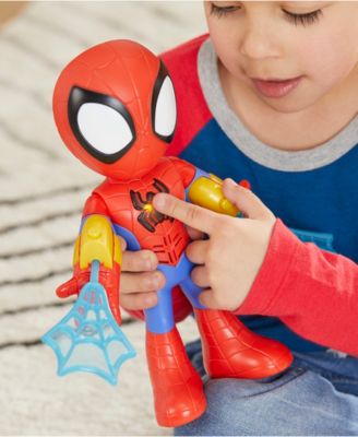 Figura De Spidey De 25 Cm Con Traje Electrónico, Luces, Sonidos, Máscara Desmontable Y Accesorios De Telaraña, Juguete Preescolar Para Niños A Partir De 3 Años, Marvel Spidey And His Amazing Friends