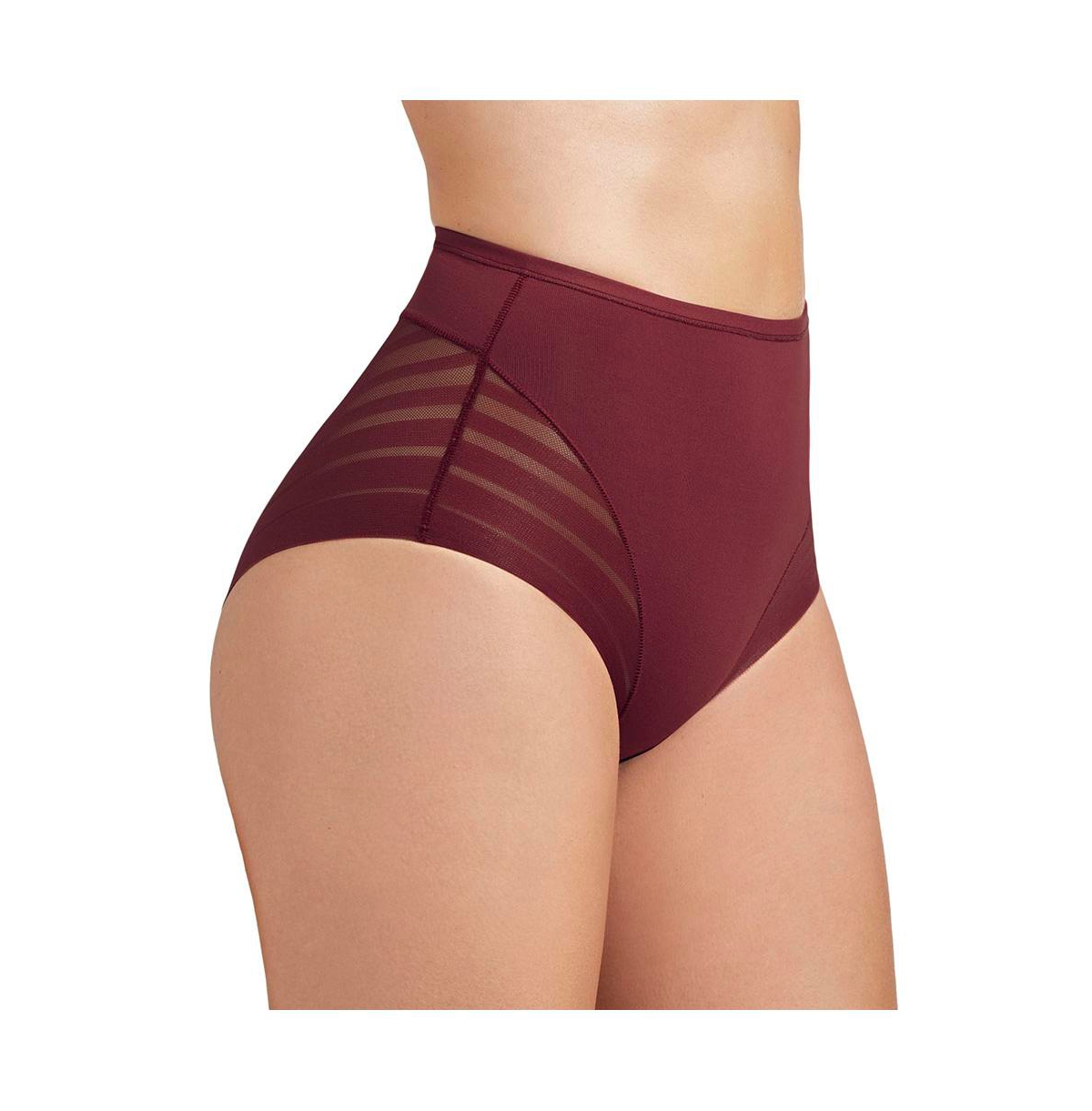 Leonisa Women's Lace Stripe Undetectable Classic Shaper Panty