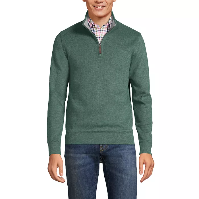 Men's Bedford Rib Quarter Zip Pullover Sweater