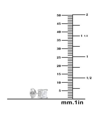 Certified Lab Grown Diamond Princess Stud Earrings (3 ct. t.w.) in 14k Gold