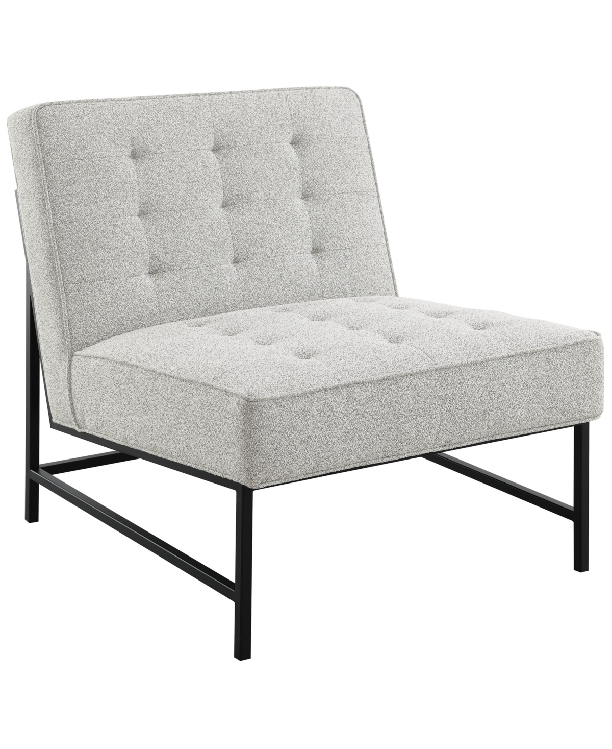 Abbyson Living Astor 32.5 Tufted Fabric Chair In Ivory