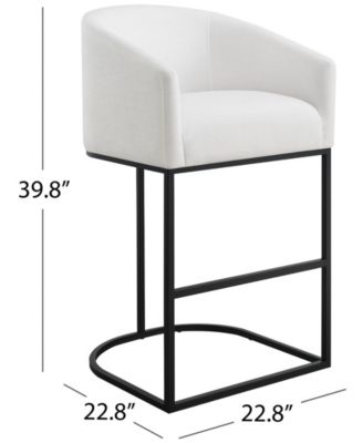 Jace 39.8" Polyester Upholstered Barstool