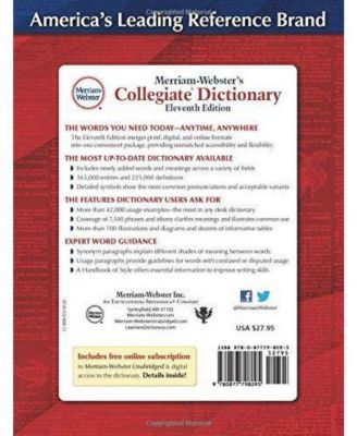 Merriam-Webster's Collegiate Dictionary by Merriam-Webster