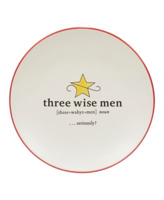 Christmas Fun Sayings 8.5" Dessert Plates Set of 6