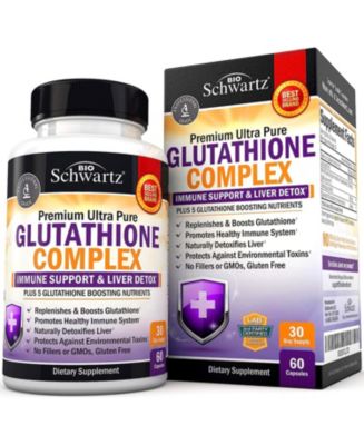 Glutathione Supplement Liver Detox with Quercetin Vitamin C Milk Thistle  Alpha Lipoic Acid Liver Supplement & Immune Support Pills - Natural  Immunity Defense Health Formula & Liver Cleanse 500mg 60ct