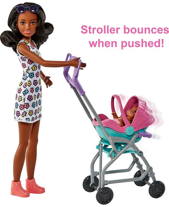 Barbie Skipper Babysitters, Inc. Doll and Stroller Playset Macy's