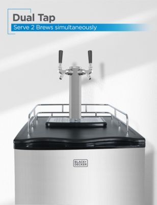 6.1 cu. ft. Dual Tap Kegerator