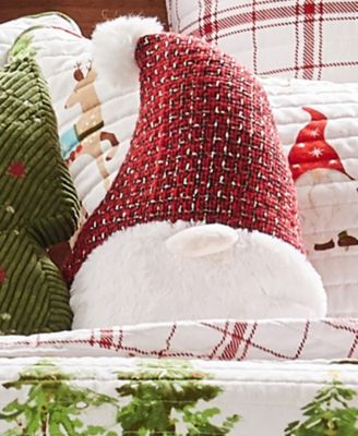 Gnome Forest Shaped Decorative Pillow, 13" x 8"