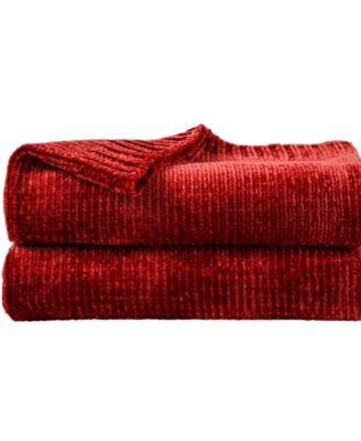 Lifestyle Solid Woven Micro Chenille Throw, 51" x 67"