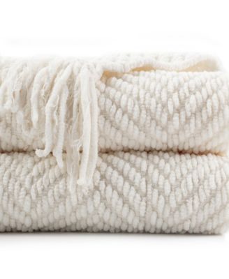 Classic Textured Woven Micro Chenille Throw, 60" x 80"