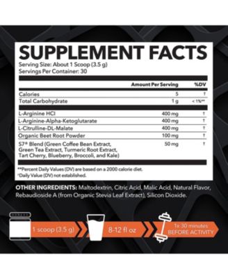 L-Arginine Powder, Tangerine Flavor, 3.7oz