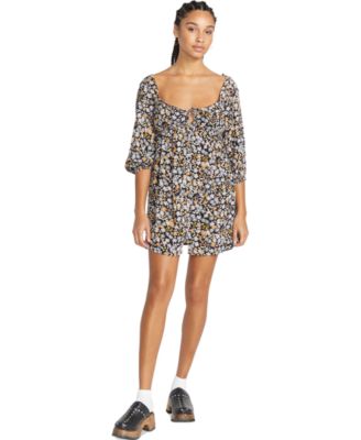 Volcom - Juniors' J'Taime This Printed Mini Dress