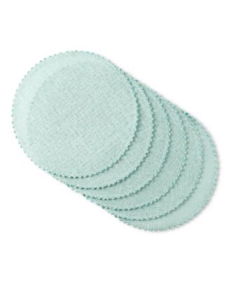 Martha Stewart Woven Water Resistant Lindos Placemat Set of 6, 15
