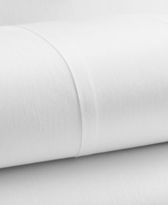 CLOSEOUT! Italian Percale Sateen Cuff Pillowcase Pair, King, Exclusively at Macy’s