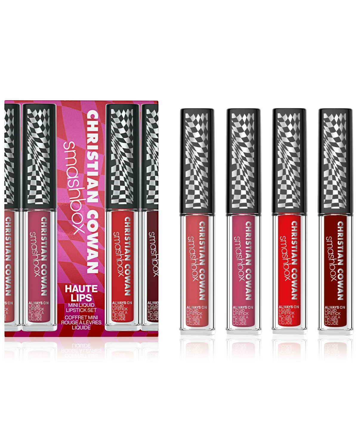 Smashbox X Christian Cowan Haute Lips Mini Liquid Lipstick Set In Na