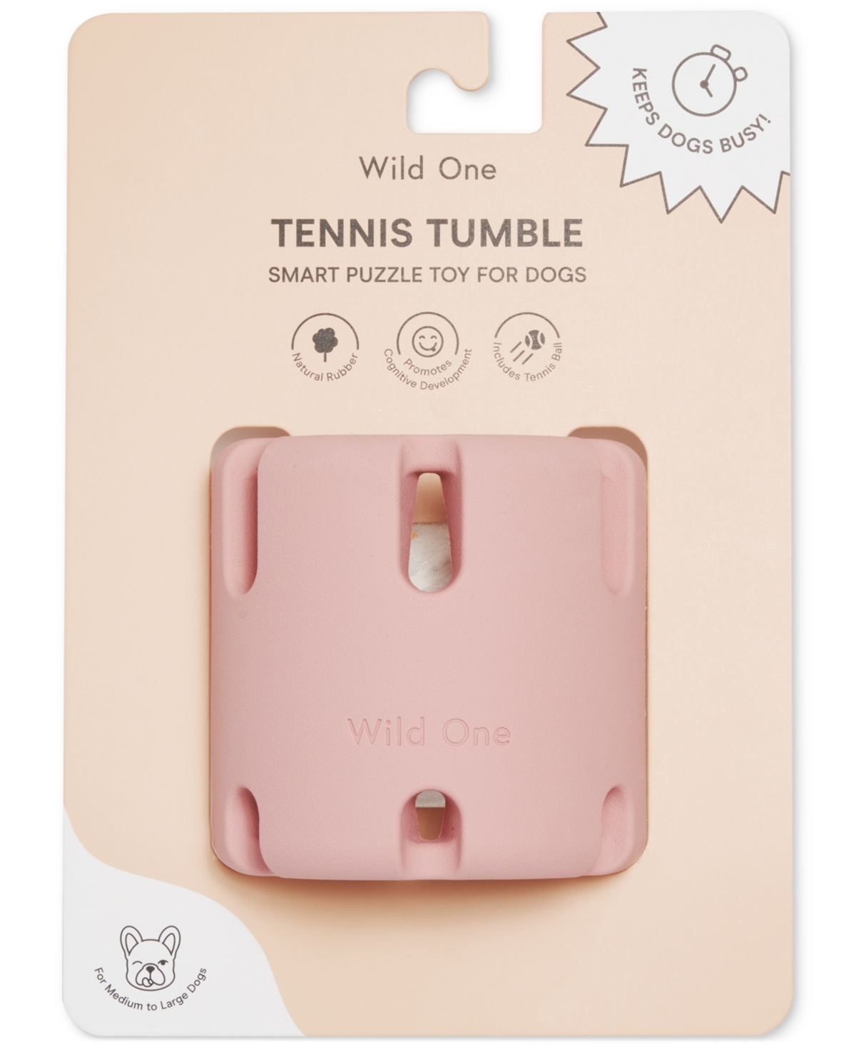 Tennis Tumble Dog Toy - Blush