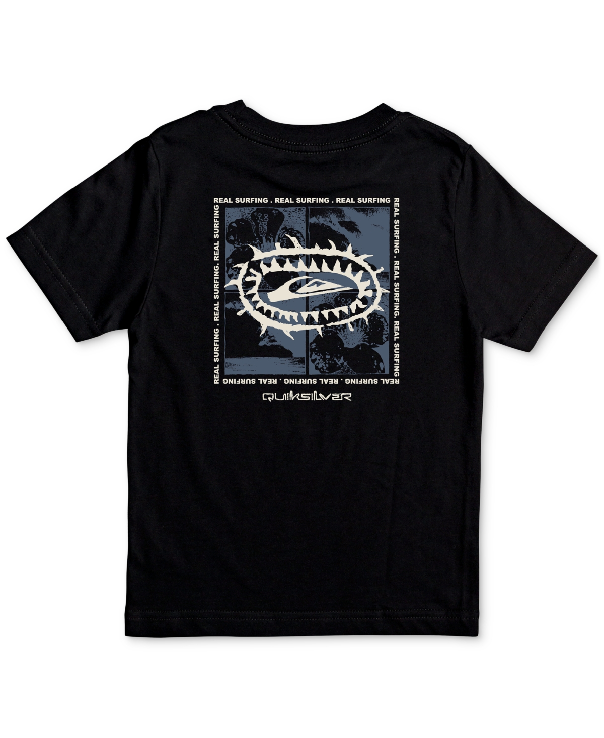 Quiksilver Kids' Big Boys Urban Surfing Cotton Graphic T-shirt In Black