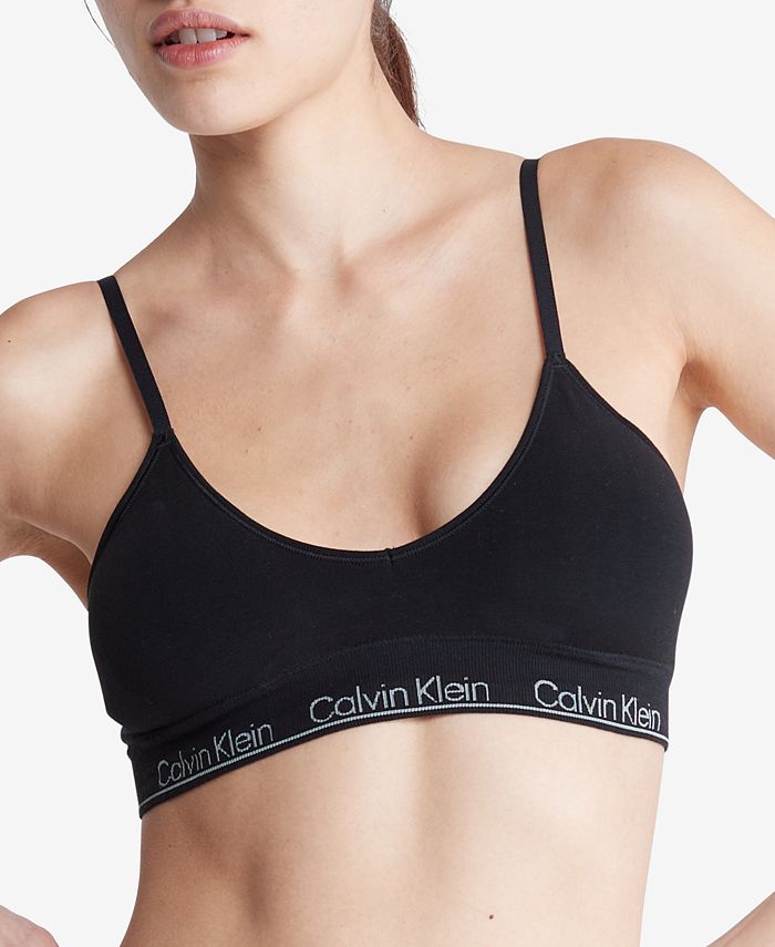 Buy Calvin Klein Blue Modern Cotton Lined Triangle Bralette from