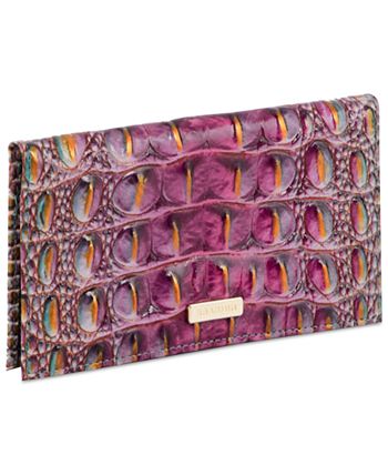 BRAHMIN Ombre Melbourne Collection Violet Quartz Cordelia Wallet
