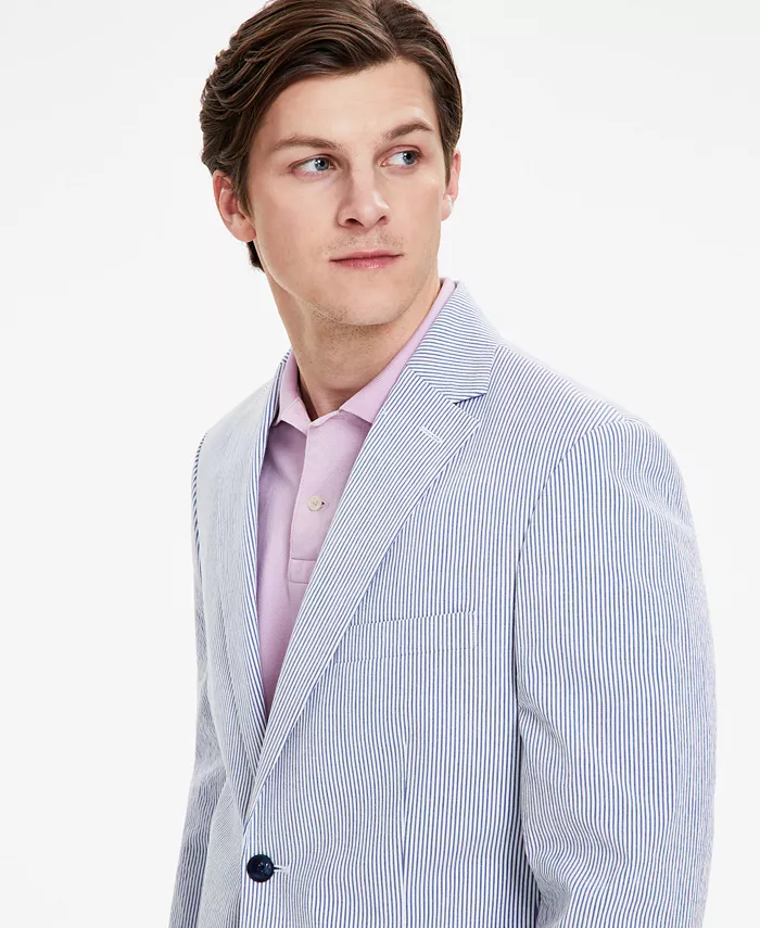 Men's Modern-Fit Seersucker Sport Coat - thumbnail 3