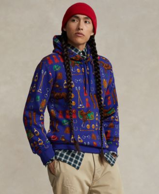 Polo Ralph Lauren - Men's Equestrian-Print Fleece Hoodie