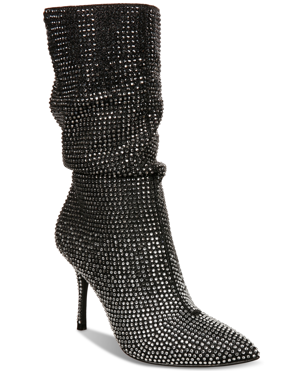Women's Raquell Slouch Pointed-Toe Embellished Dress Boots - Black Ombre