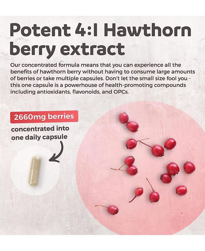 Healths Harmony Hawthorn Berry Capsules High Strength 41 Extract