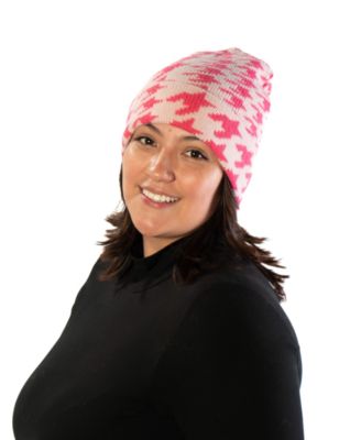 Houndstooth Cuff Beanie