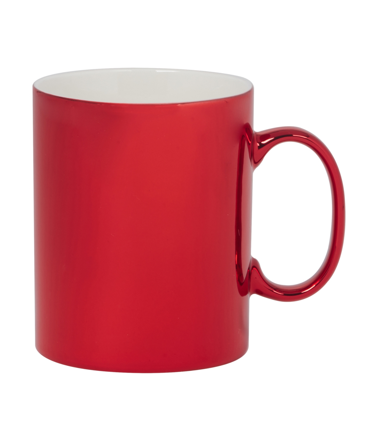 Certified International Holiday Lights 16 oz Mugs Set Of 6, Service For 6 In Red