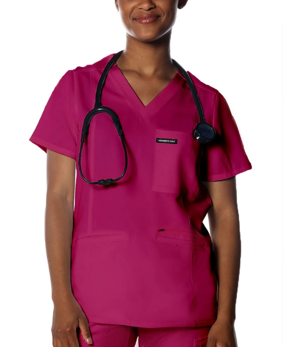 Members Only Women's Palermo 4-Pocket Scrub Top