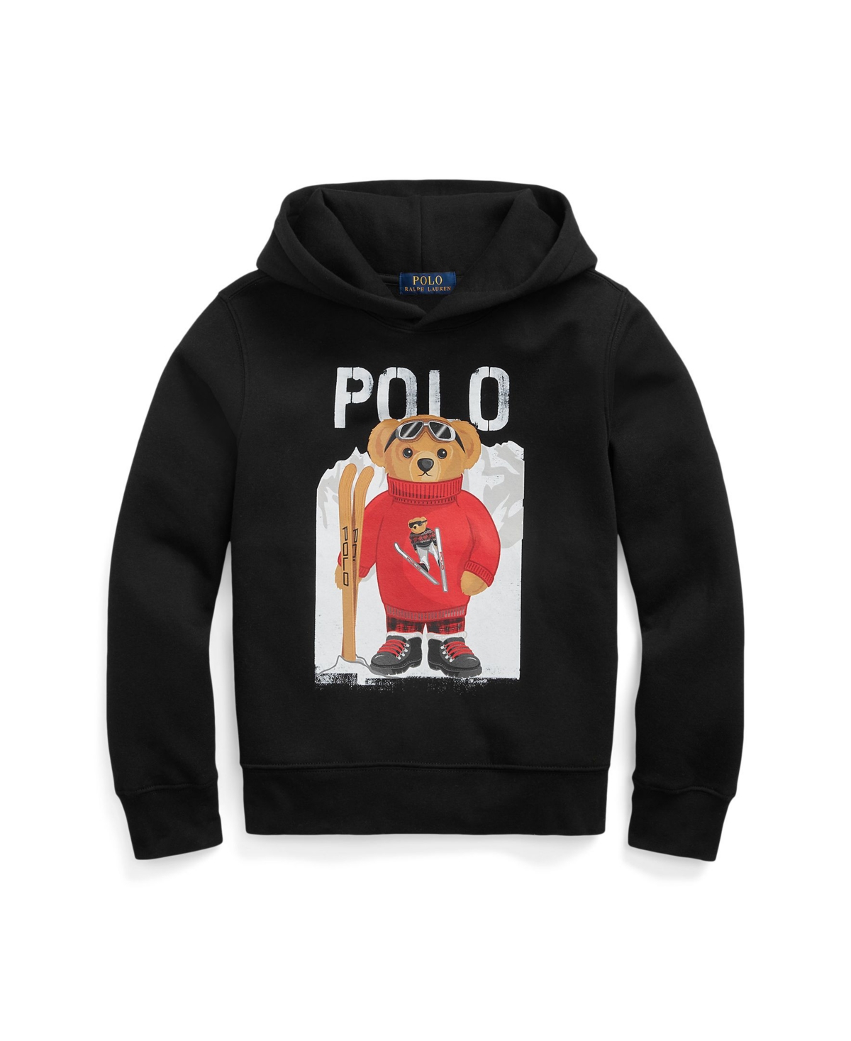 Polo Ralph Lauren Kids' Big Boys Polo Bear Fleece Hoodie In Polo Black
