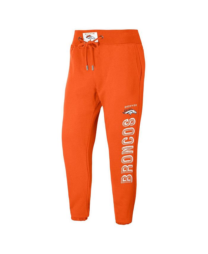 WEAR by Erin Andrews Women's Orange Denver Broncos French Terry Jogger