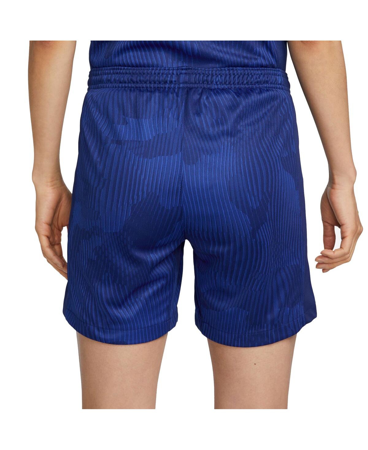 Shop Nike Women's  Blue Uswnt 2023 Away Stadium Shorts