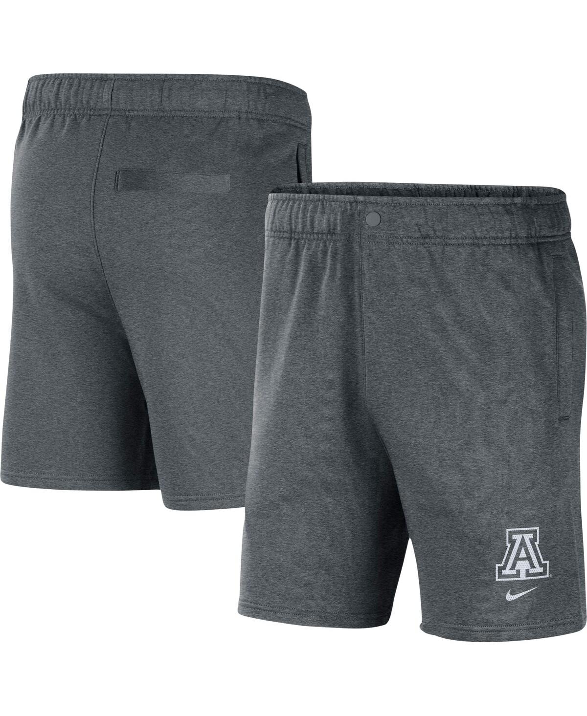 Shop Nike Men's  Gray Arizona Wildcats Fleece Shorts