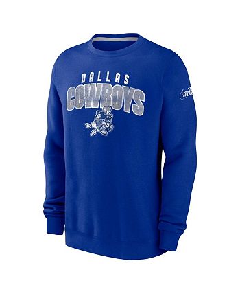 Nike Men s Royal Dallas Cowboys Rewind Club Pullover Sweatshirt