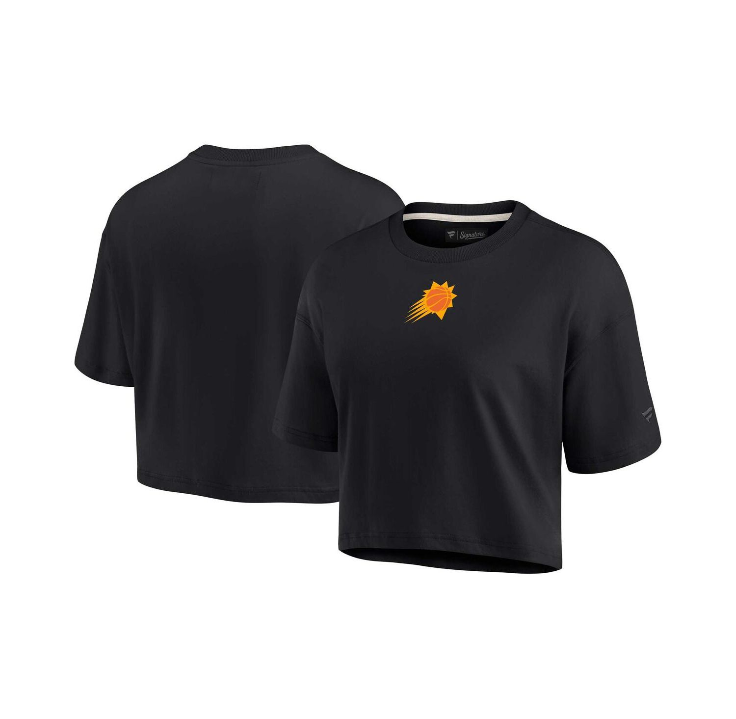 Women's Black Phoenix Suns Super Soft Boxy Cropped T-shirt